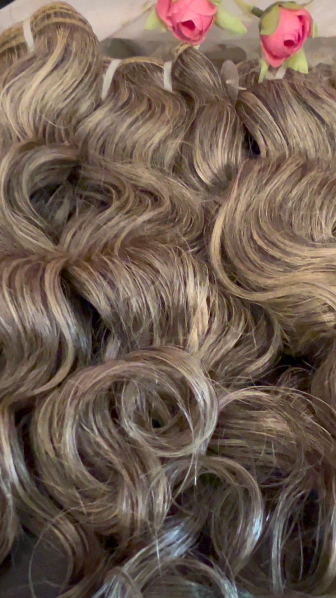 Raw Salt/Pepper Gray Indian Temple Curly Bundles (Single Donor) sold per 1 bundle