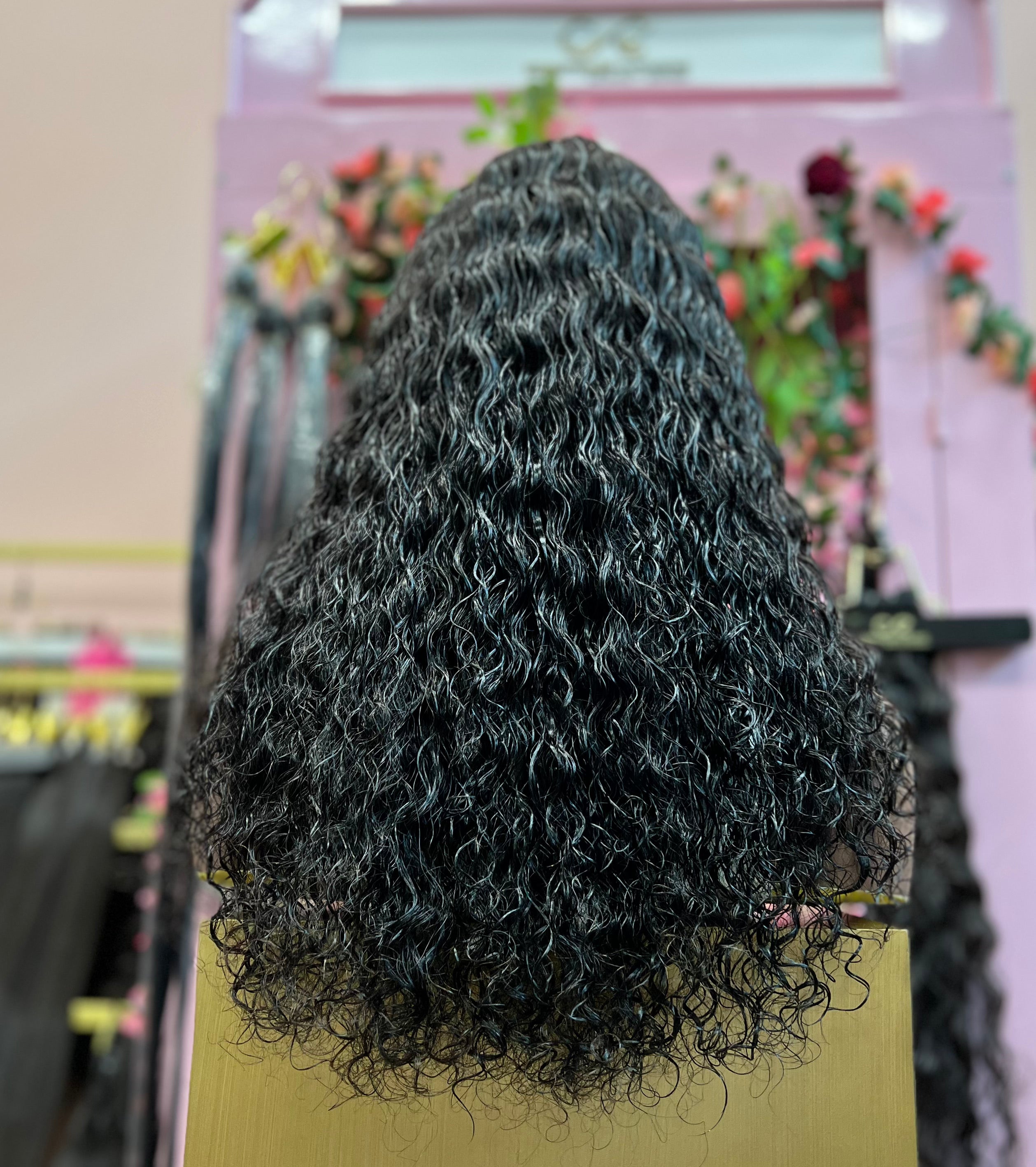 Virgin ahir (Indian) 18" Curly HD Frontal Wig