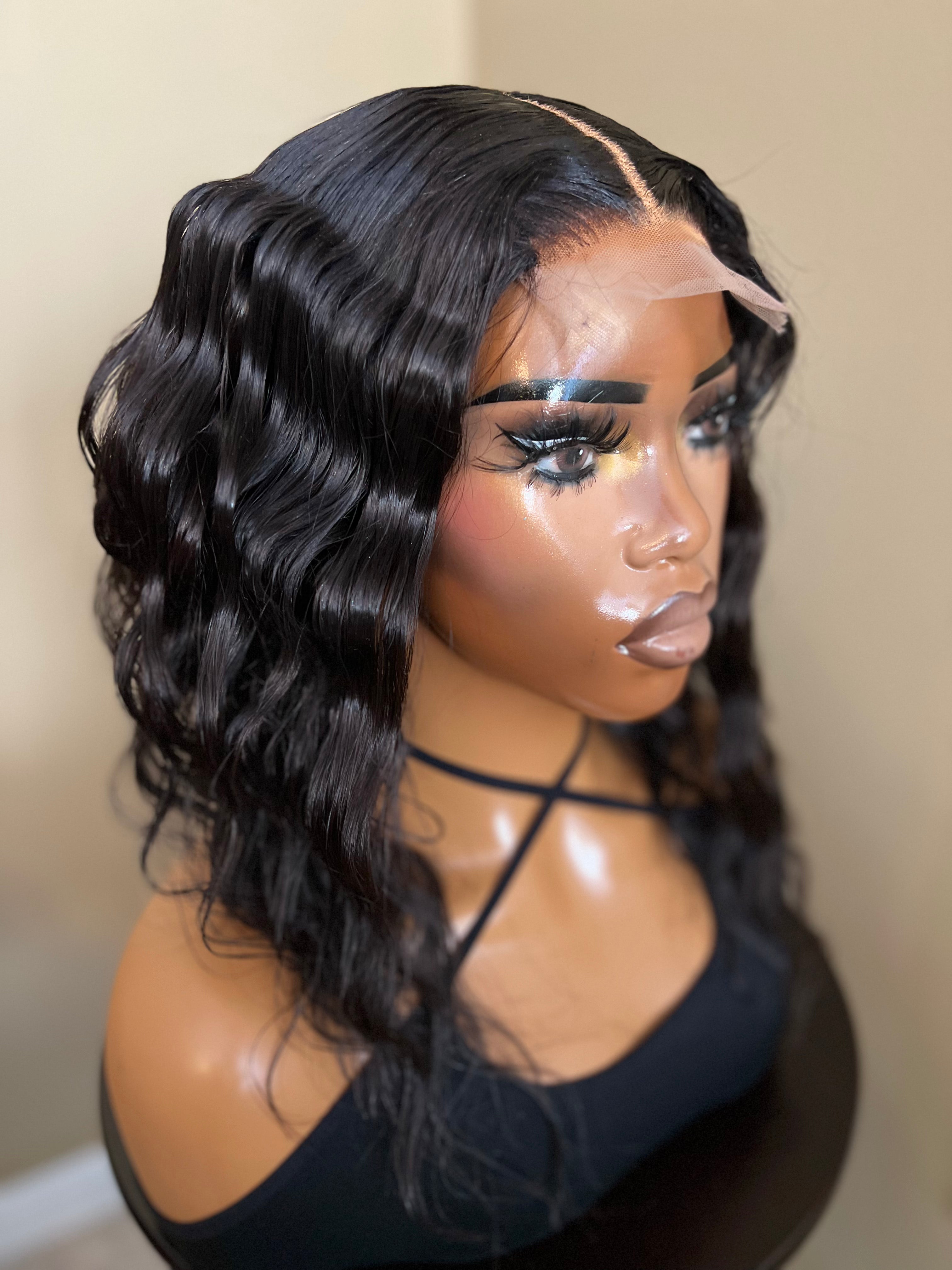 14" Deep Wave Bob Wig 5x5 TL