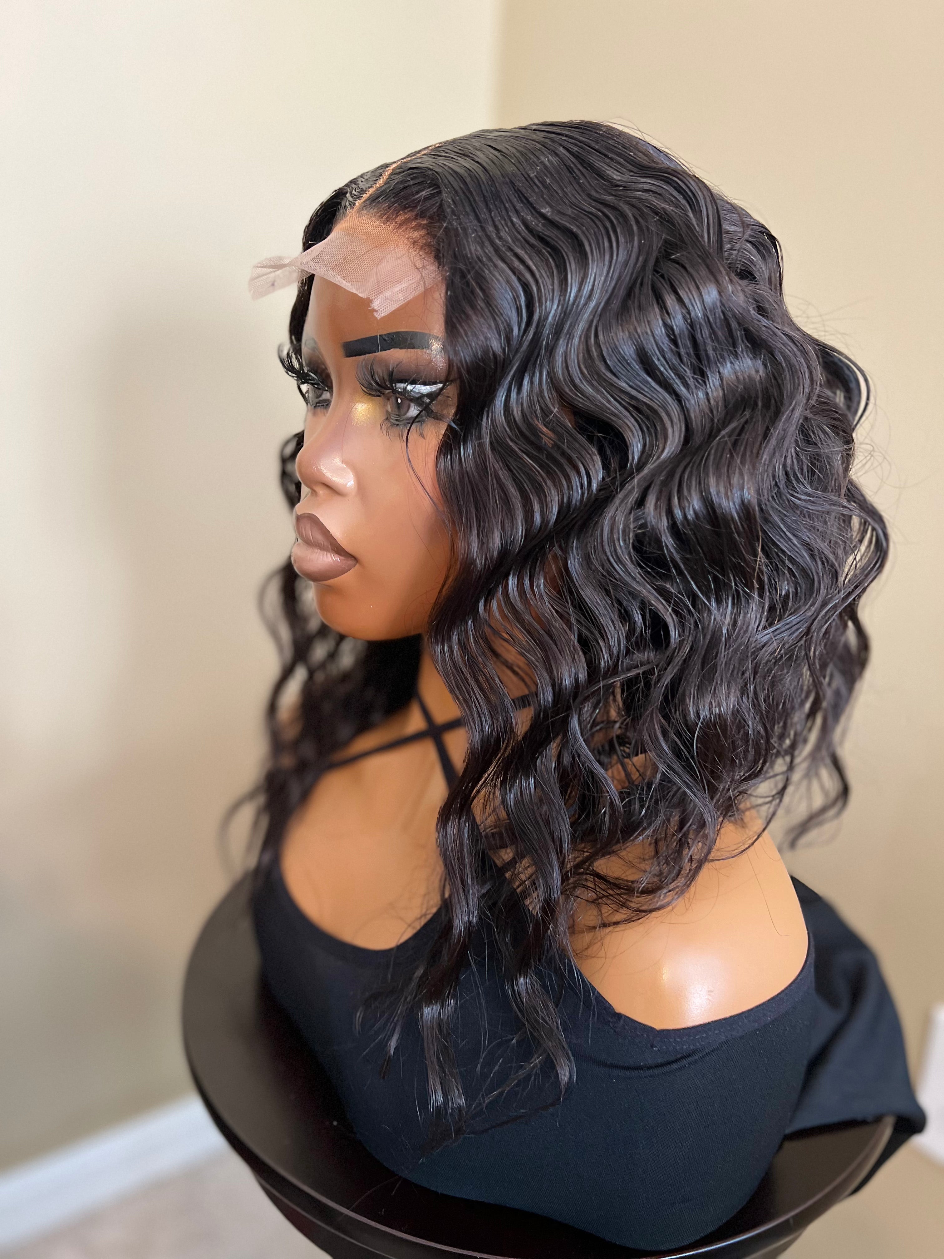 14" Deep Wave Bob Wig 5x5 TL