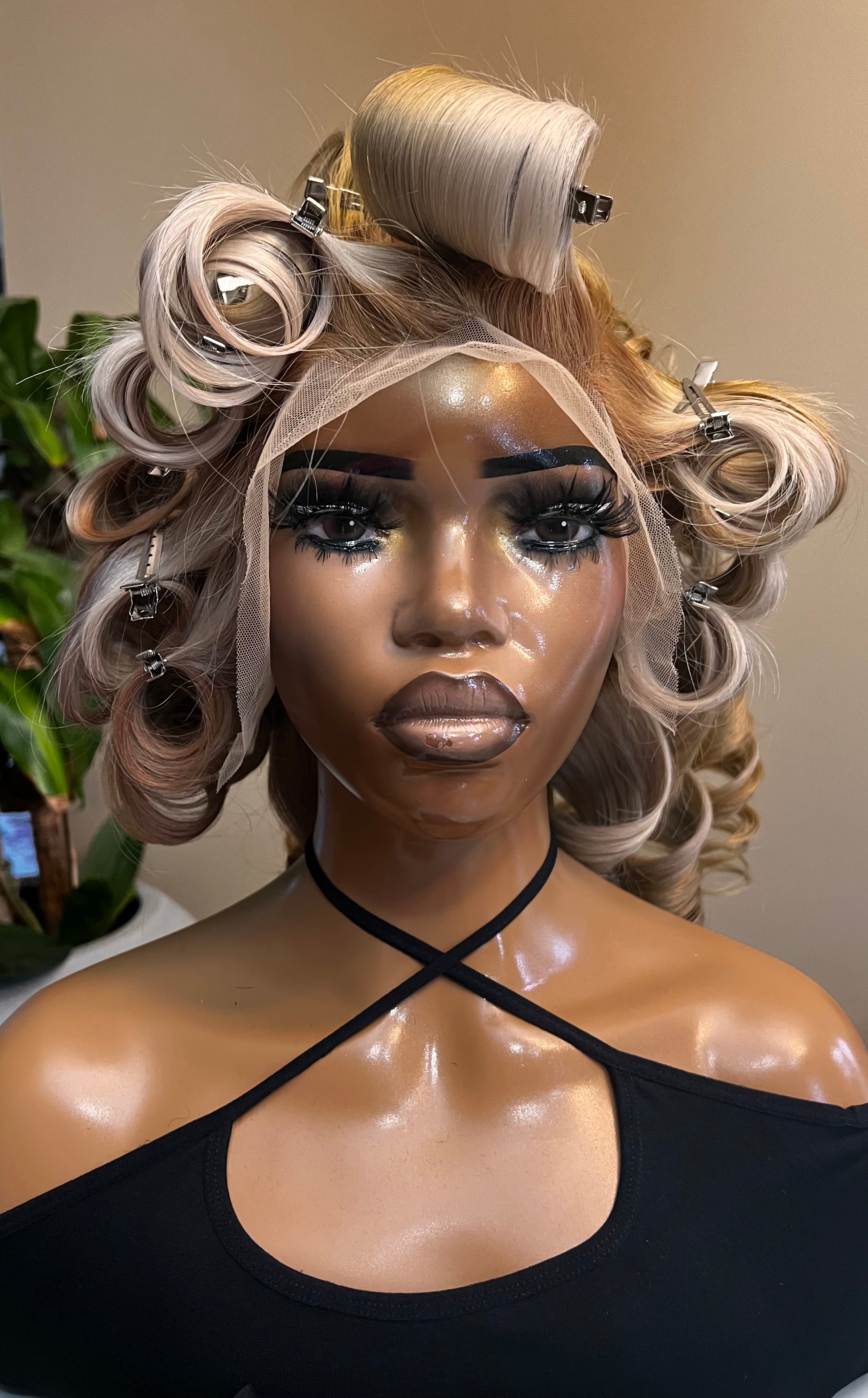 Blonde Frontal Wig Custom Colored 24"