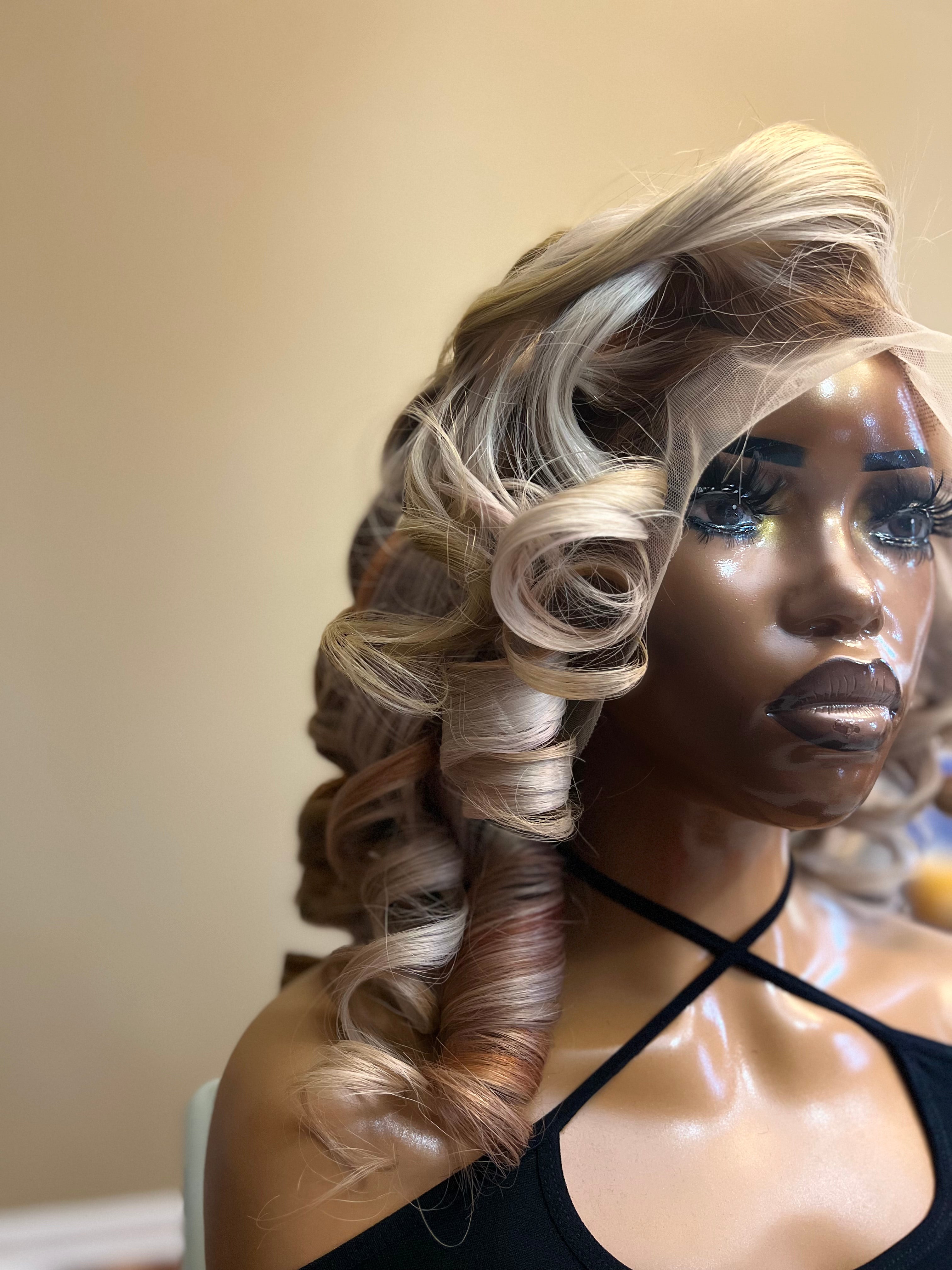 Blonde Frontal Wig Custom Colored 24"