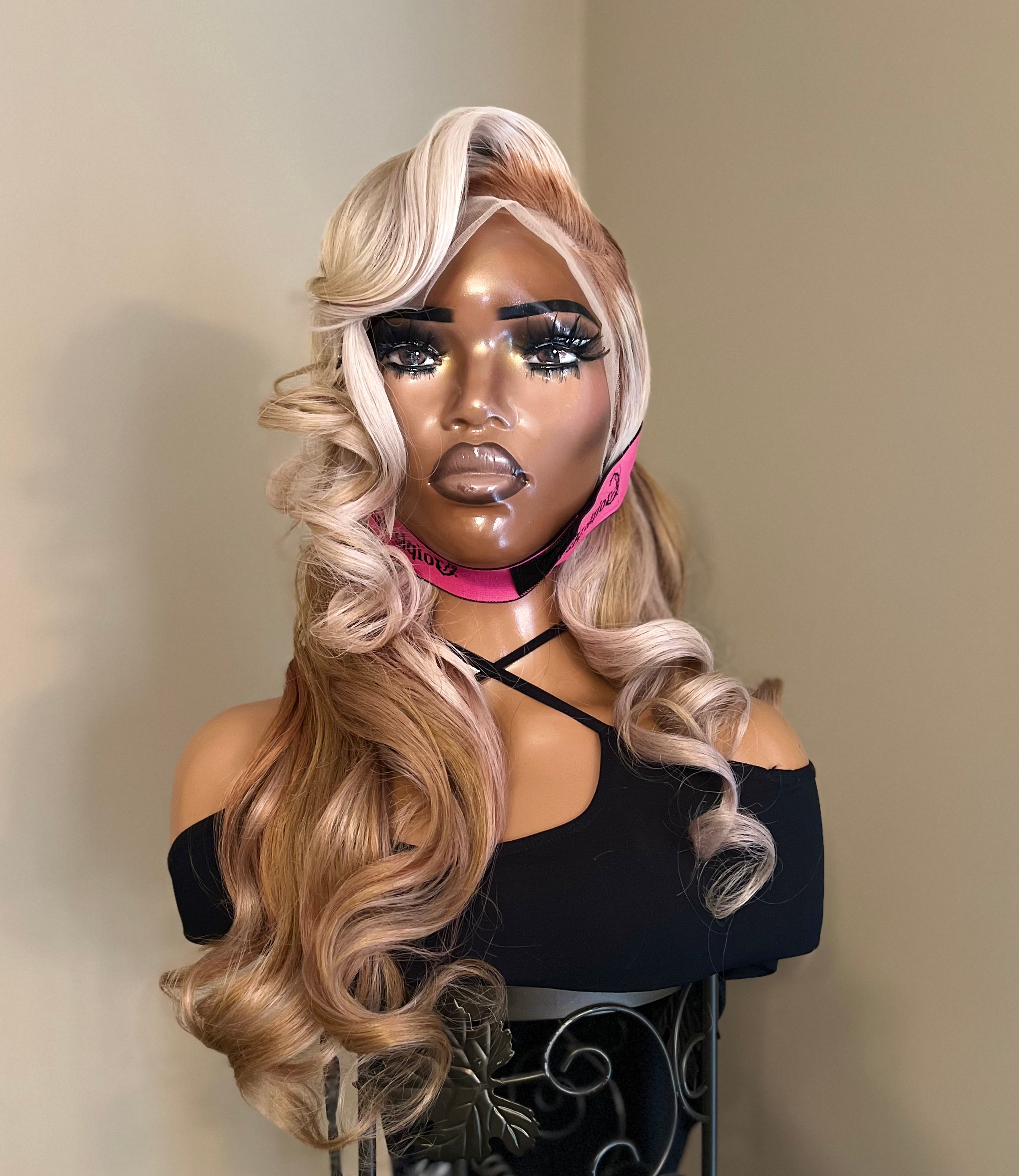 Blonde Frontal Wig Custom Colored 24"