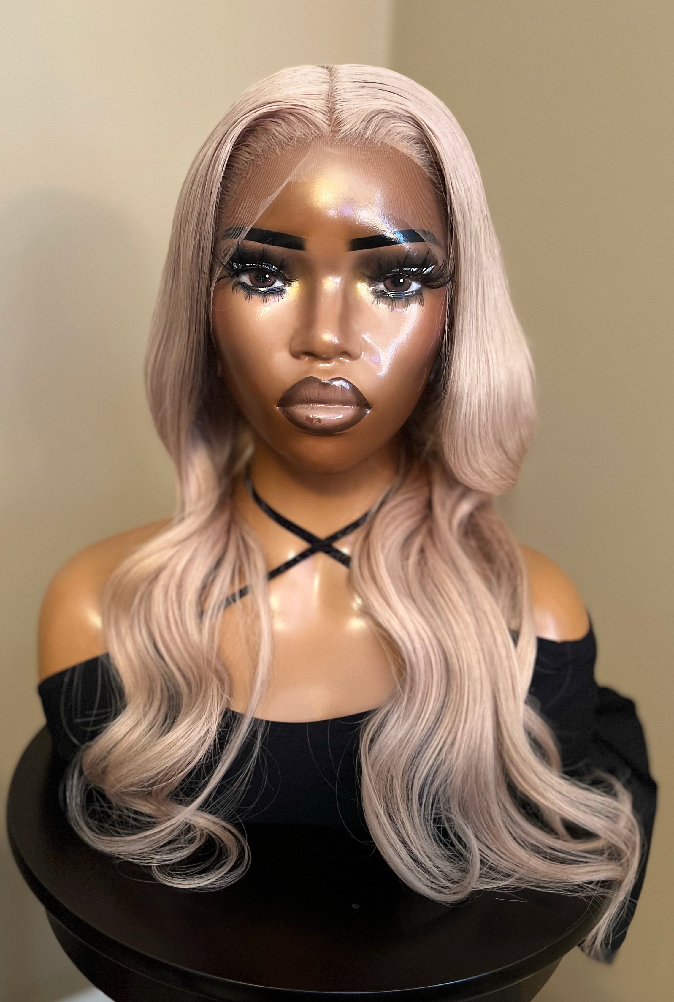 Ash Blonde Goddess Frontal Wig 24-26"