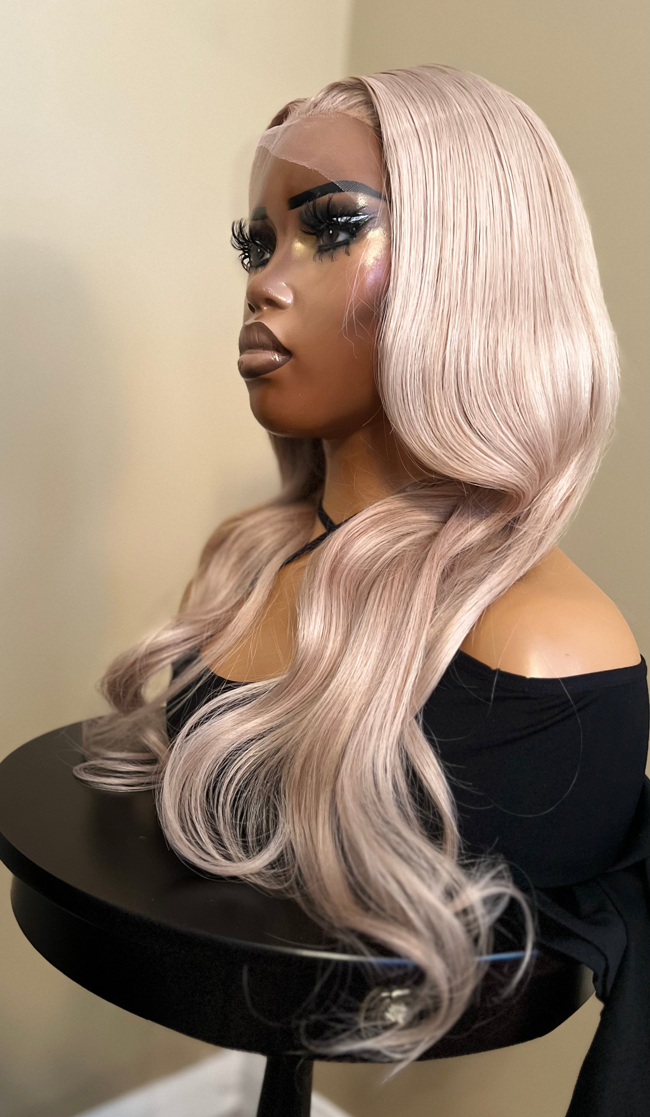 Ash Blonde Goddess Frontal Wig 24-26"