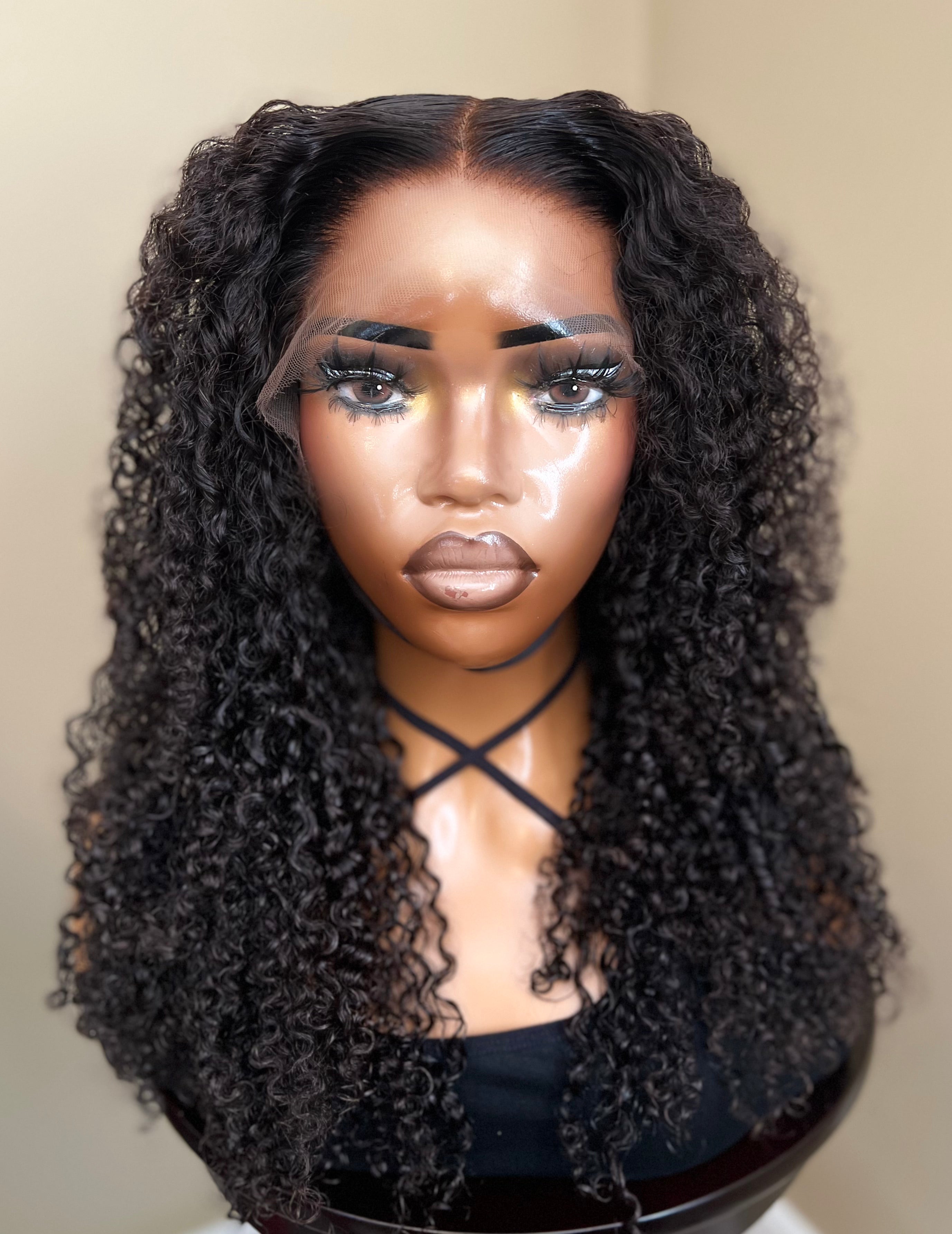 18" 4c Curly 13x4 HD Lace Frontal Wig