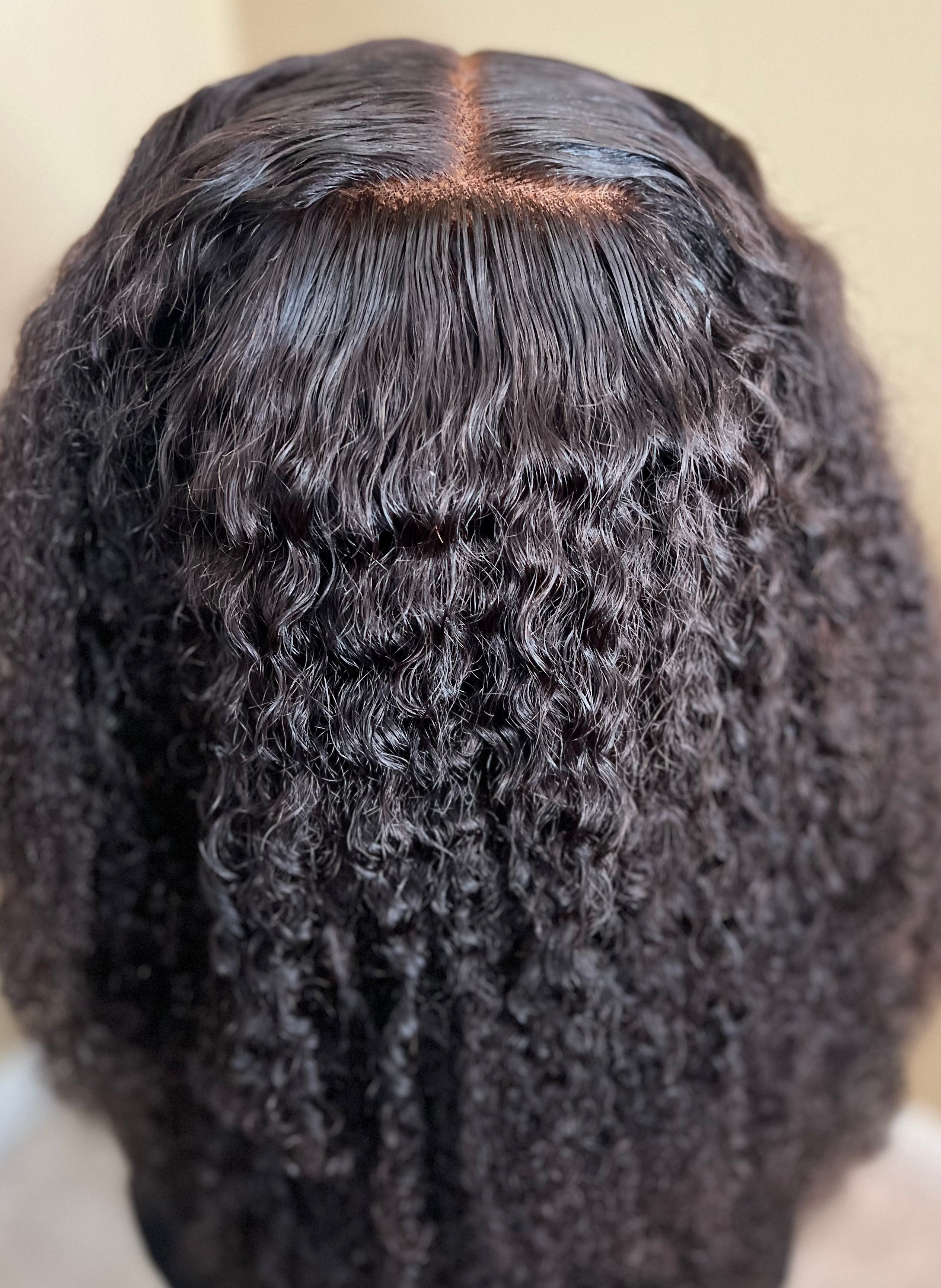 18" 4c Curly 13x4 HD Lace Frontal Wig