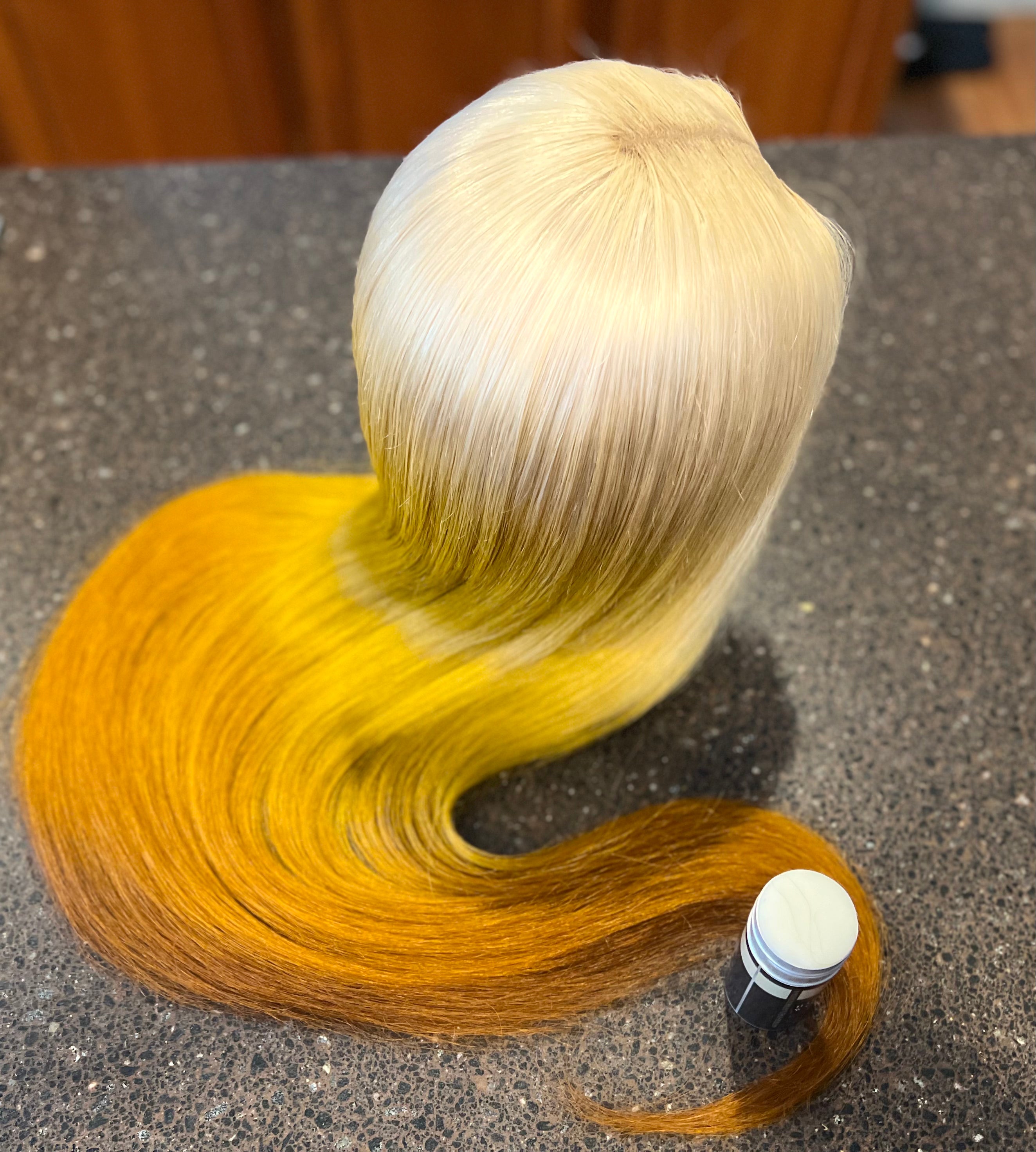 30" Ombre Blonde Closure Wig