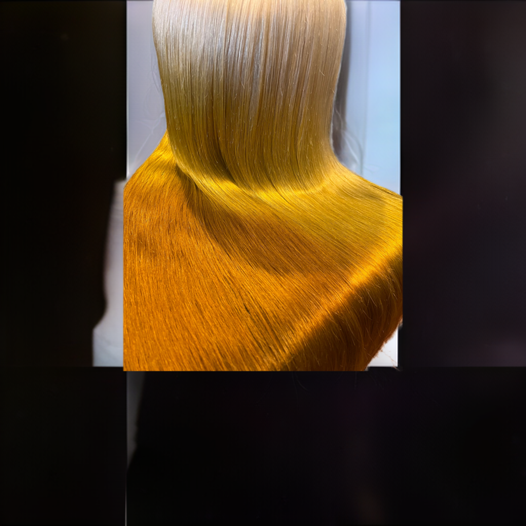 30" Ombre Blonde Closure Wig