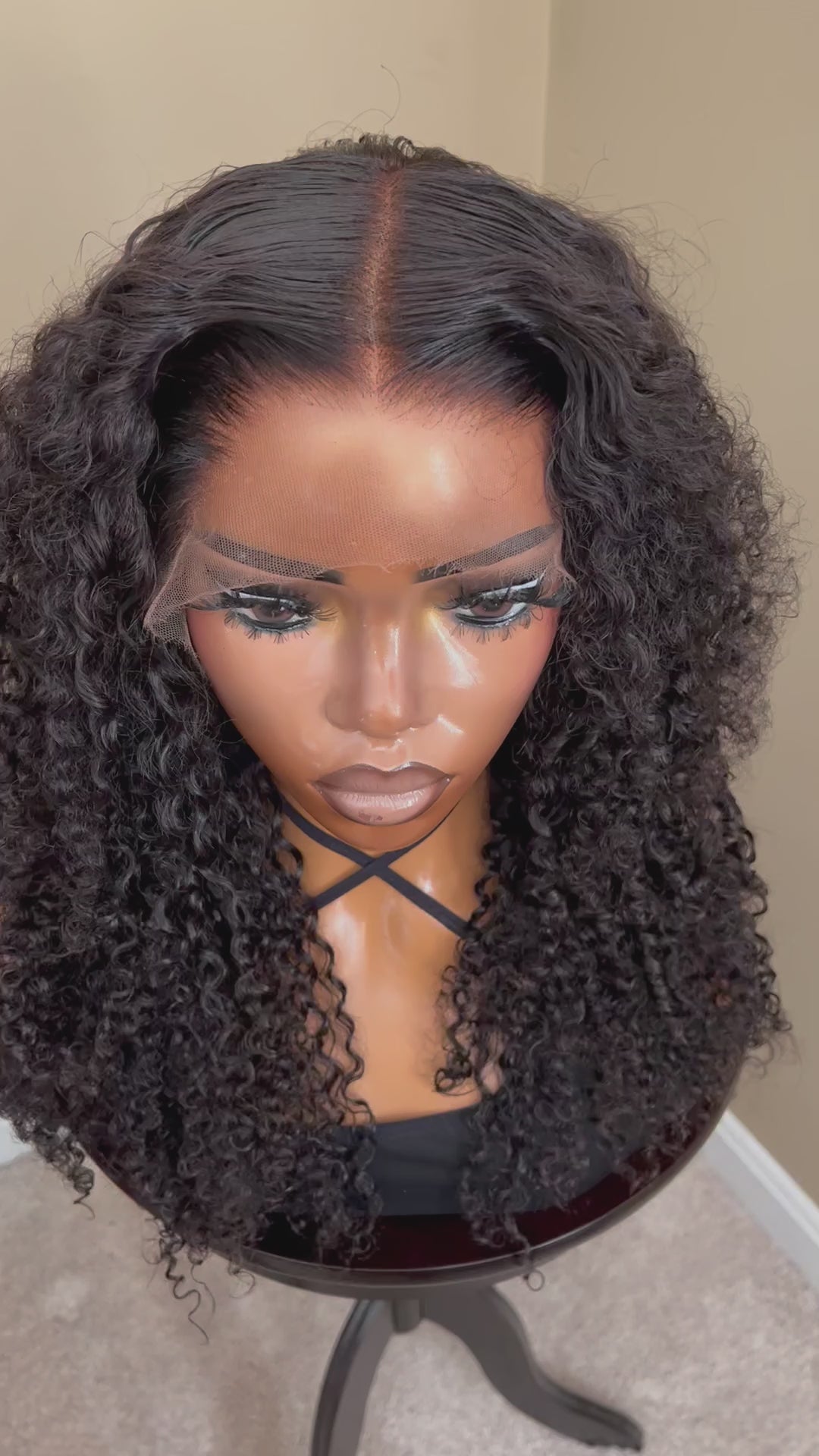 18" 4c Curly 13x4 HD Lace Frontal Wig