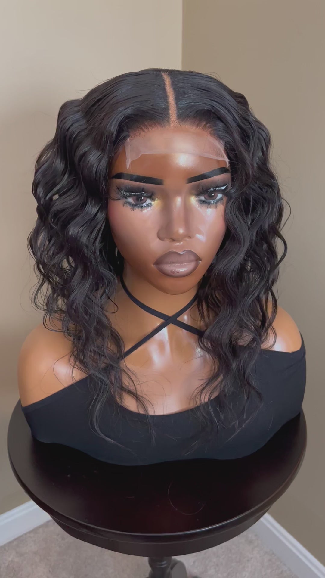 14" Deep Wave Bob Wig 5x5 TL