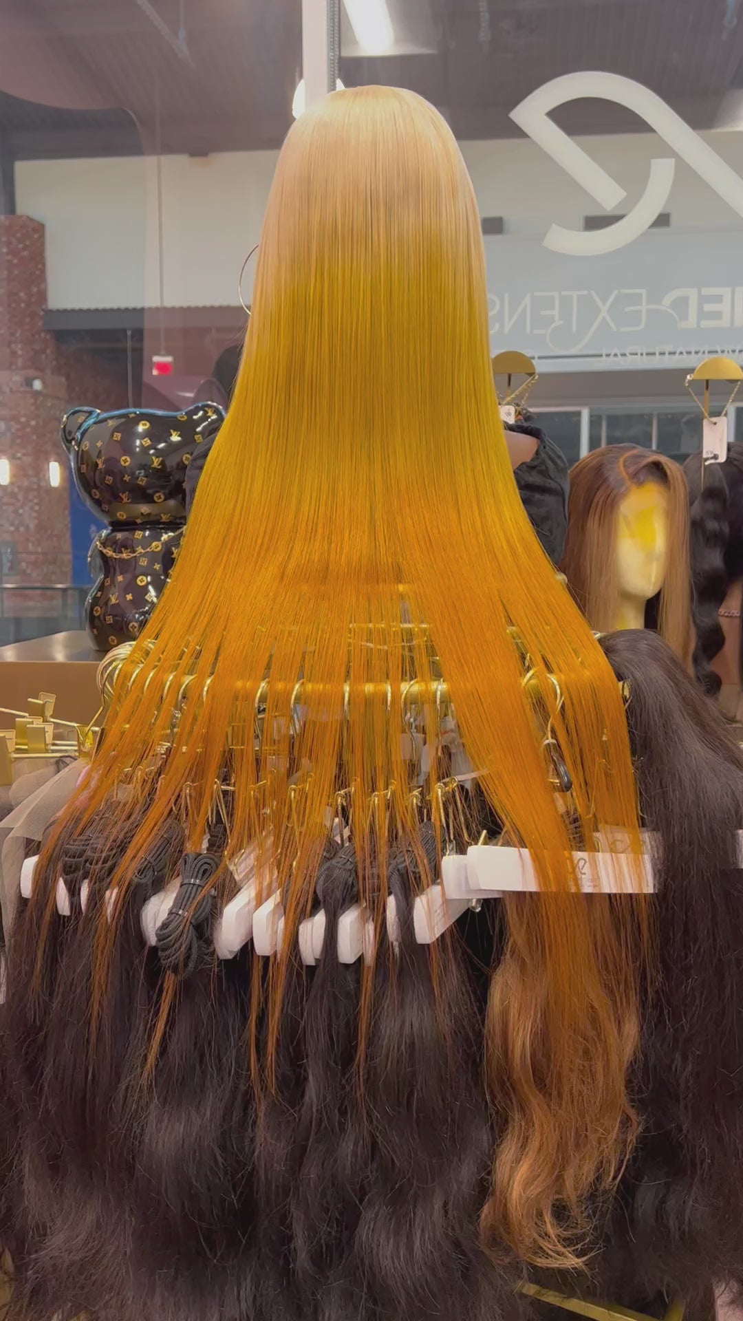 30" Ombre Blonde Closure Wig