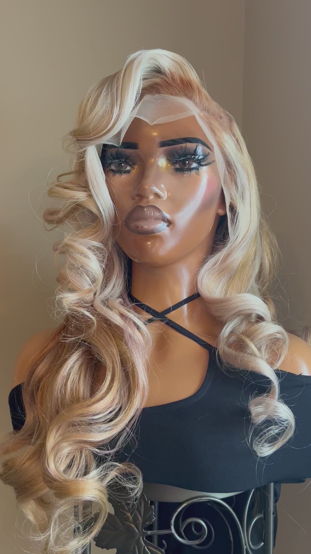 Blonde Frontal Wig Custom Colored 24"