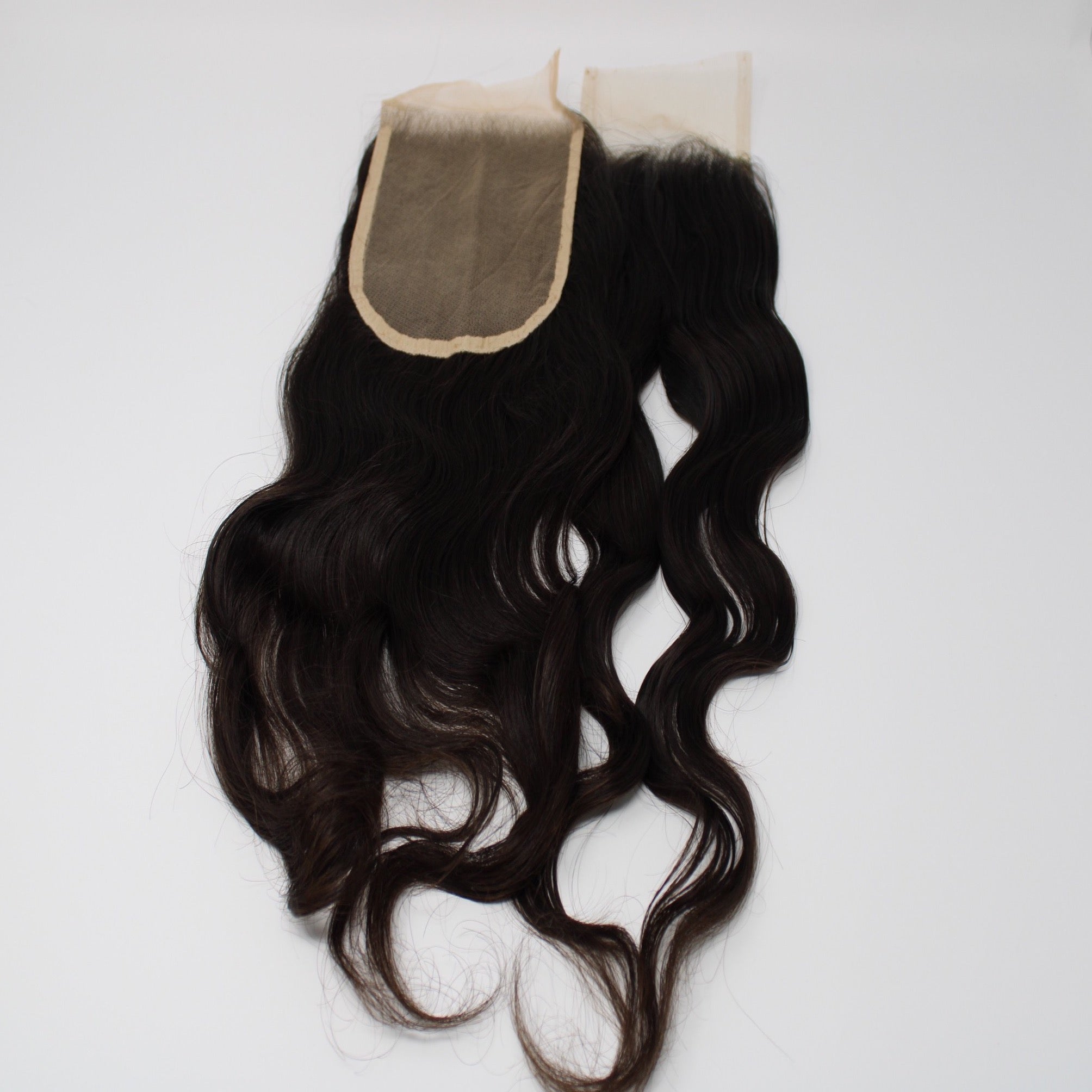 Raw Indian Temple Natural Wavy Closures 4x4