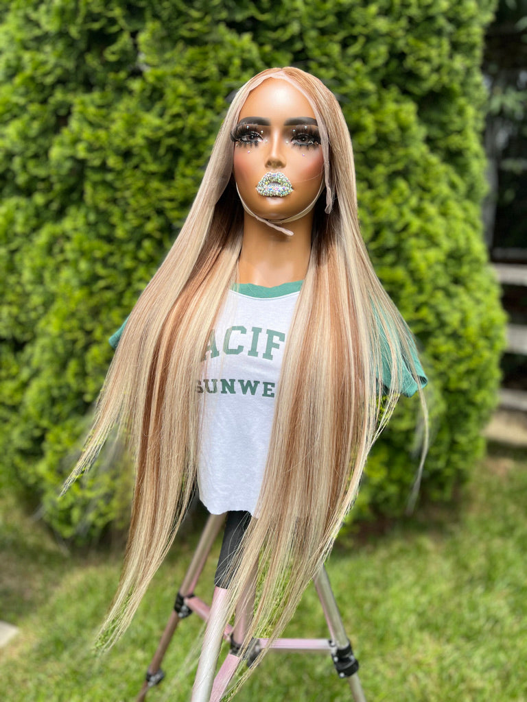 Hazel Blonde Highlight Wig 30" 13x4 Frontal