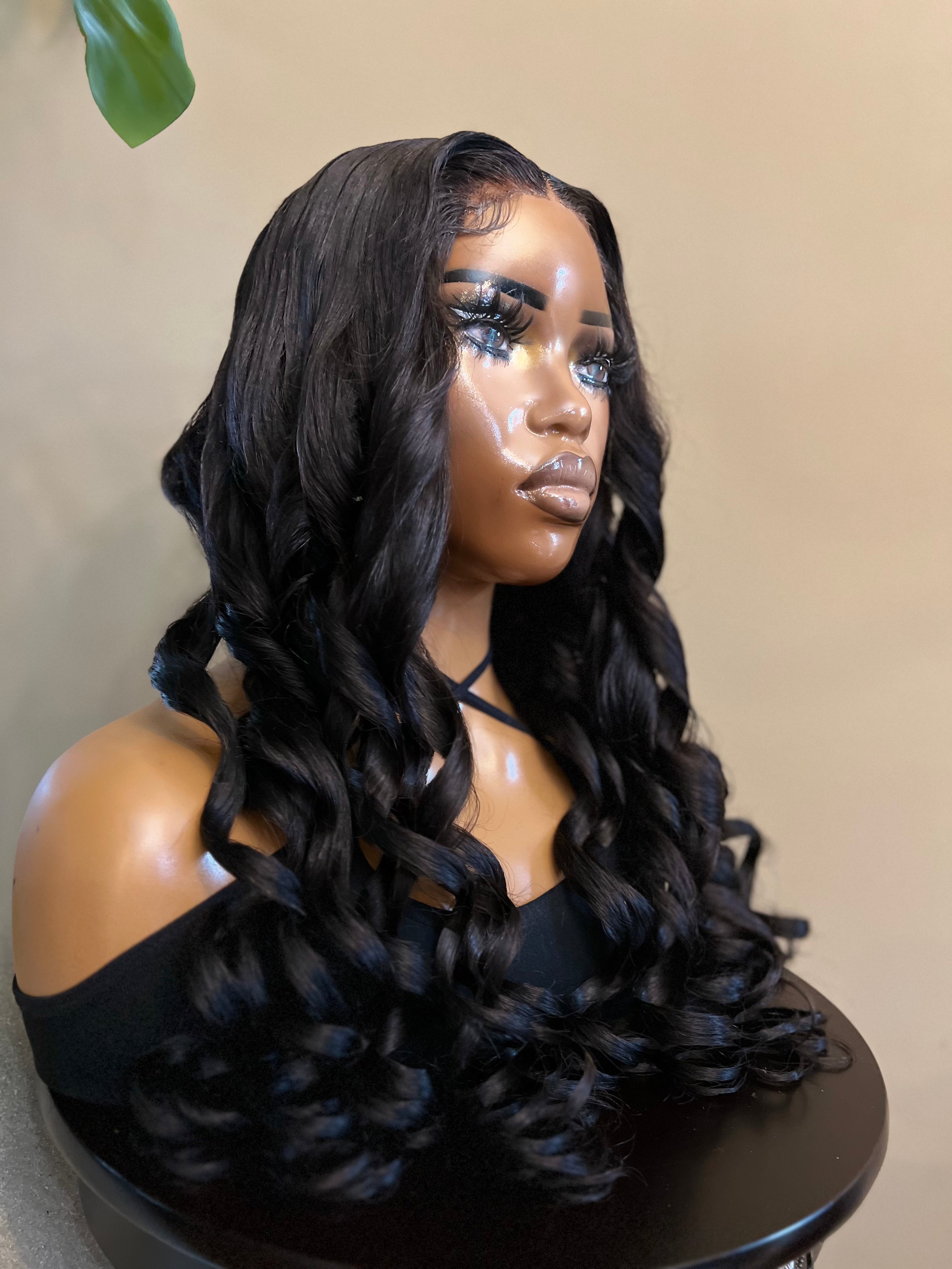 28' Raw Vietnamese Natural Wave 5x5 lace Ready to Wear Wig