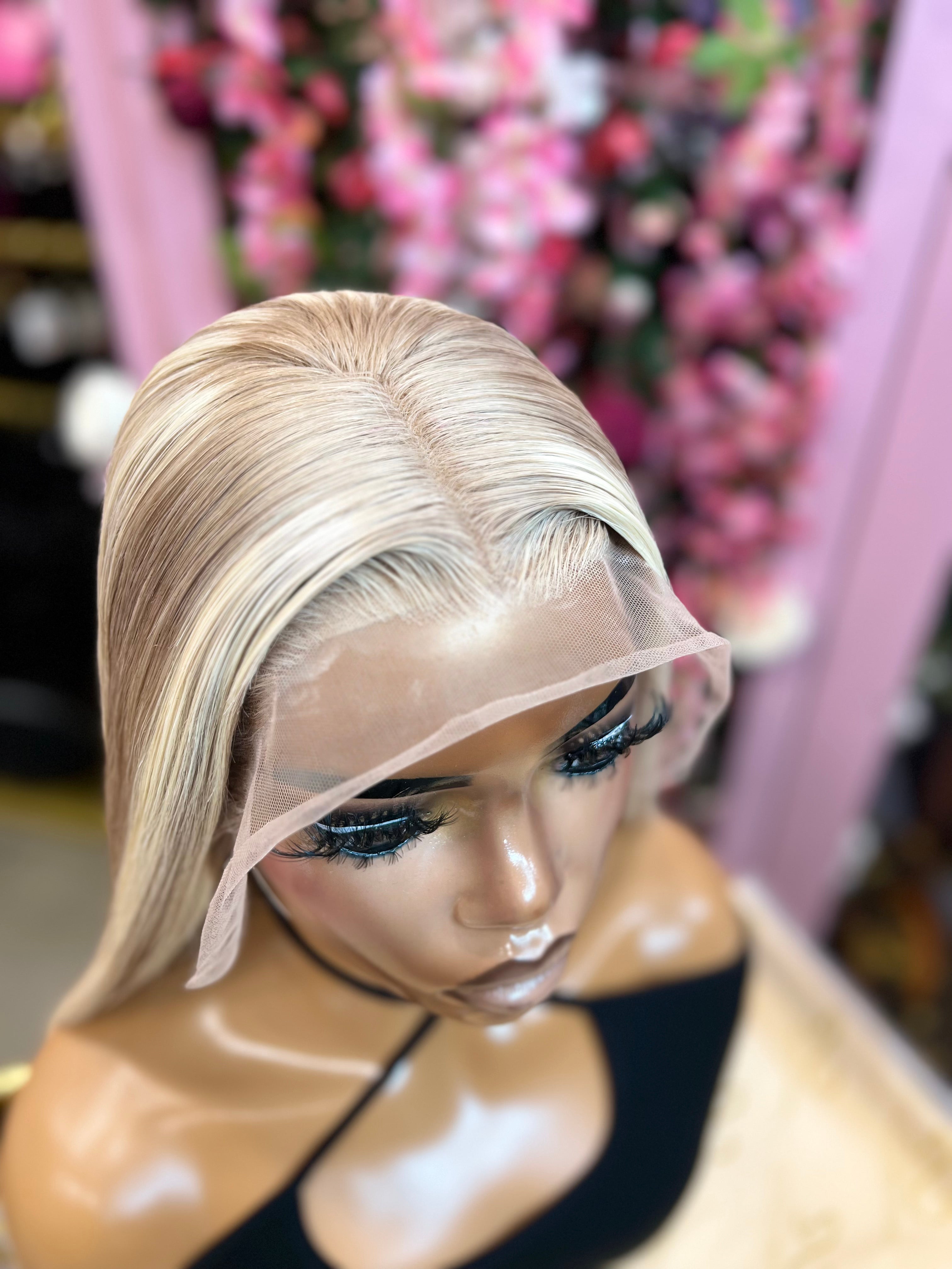30+" ASH BLONDE HIGHLIGHT 13X6 FRONTAL WIG