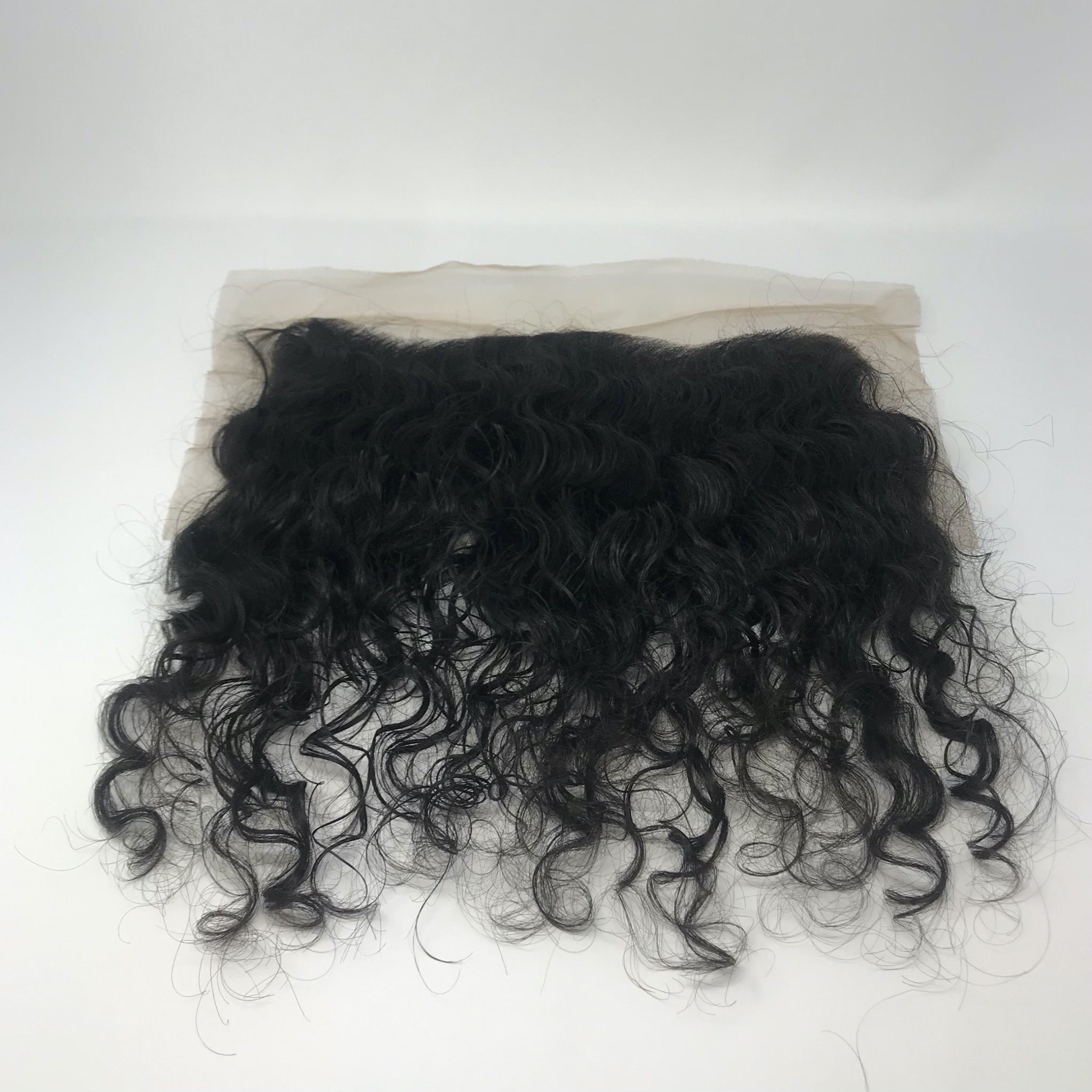 Raw Indian Temple Curly Frontal
